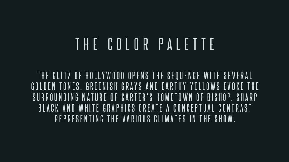 Title Sequence for Carter