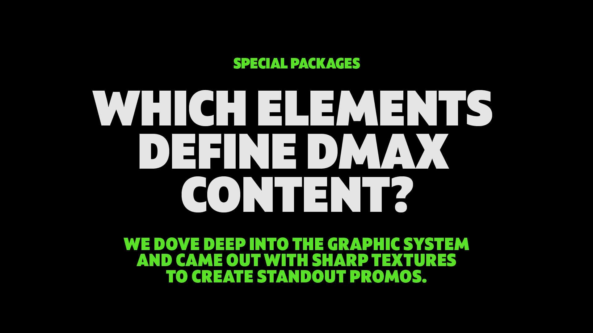 DMAX Channel Rebrand.