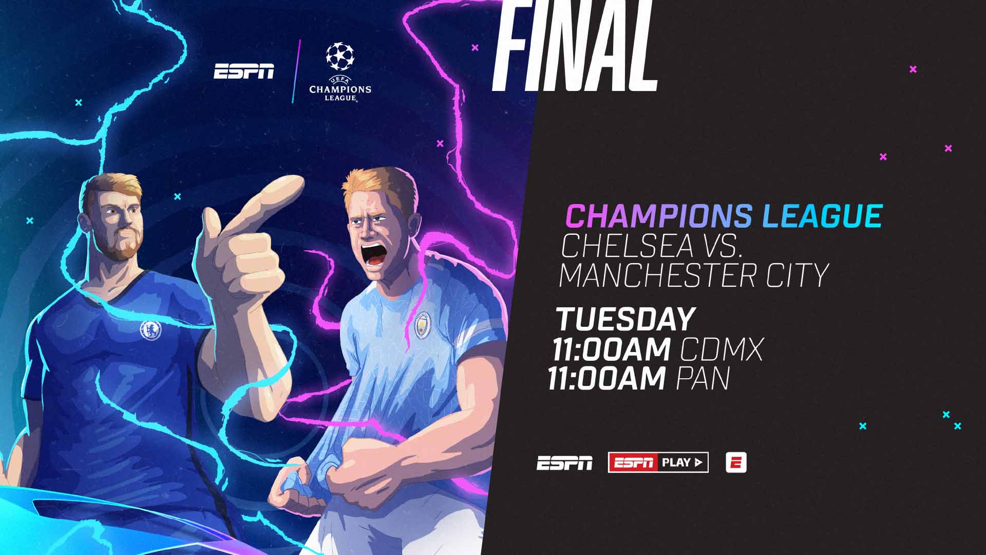 ESPN Champions League. Loud Event Rebrand.