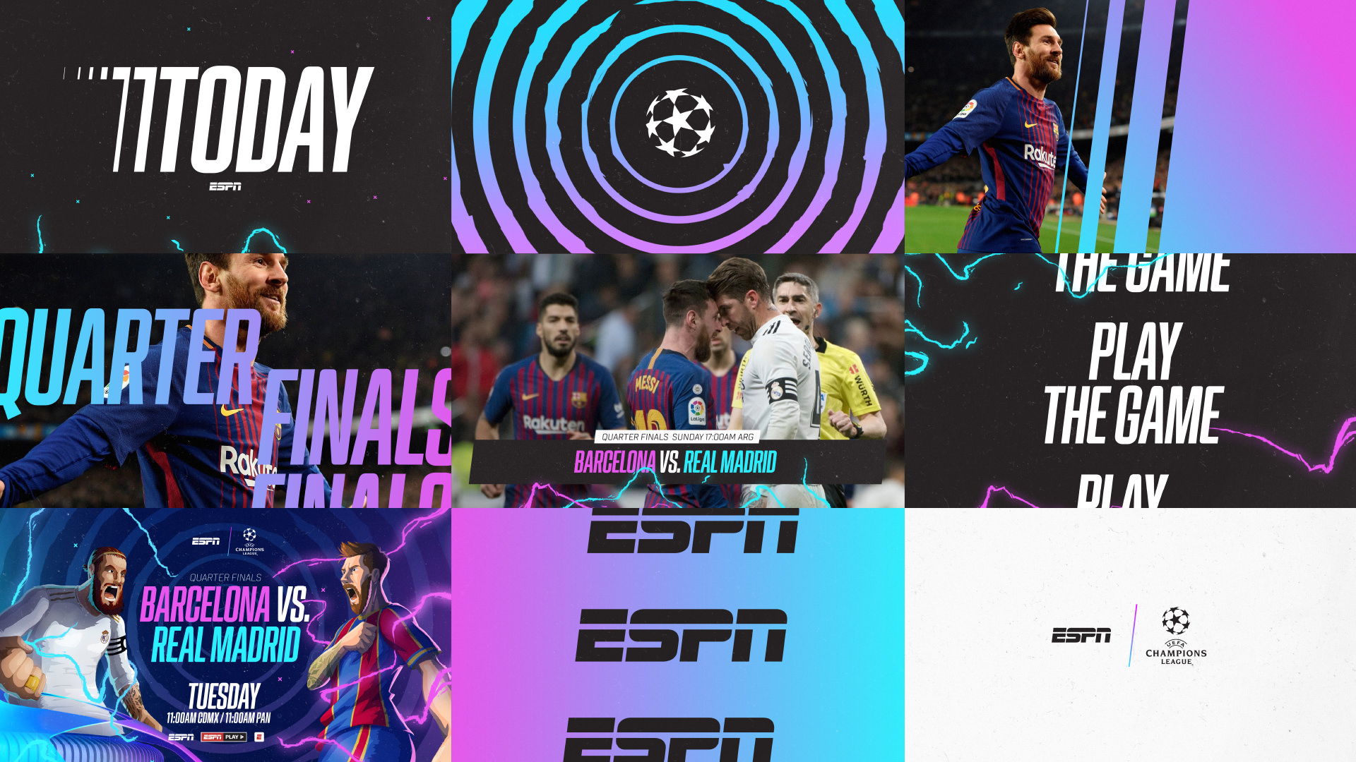 ESPN Champions League. Loud Event Rebrand.