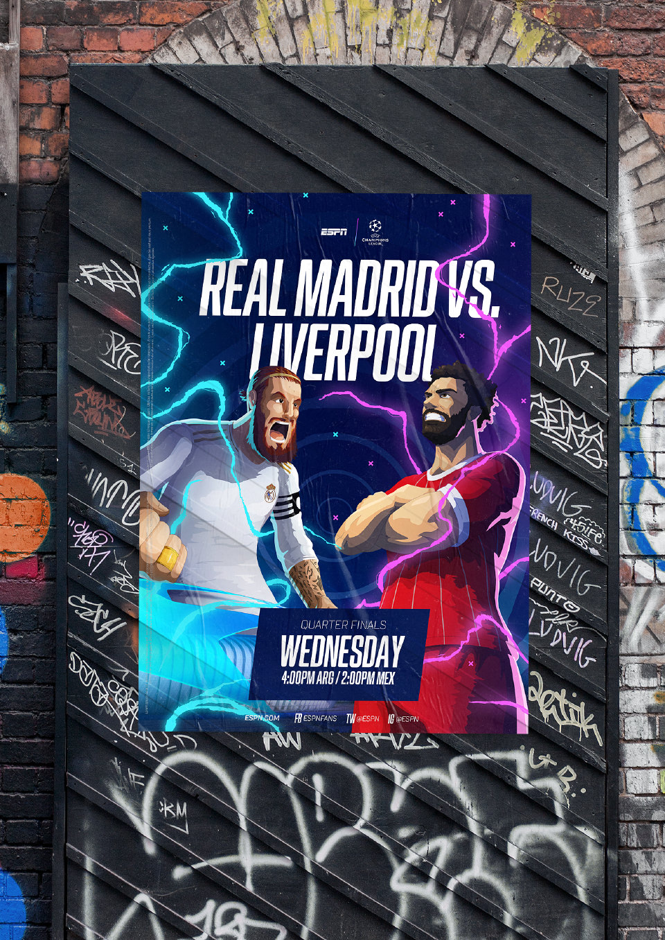 ESPN Champions League. Loud Event Rebrand.