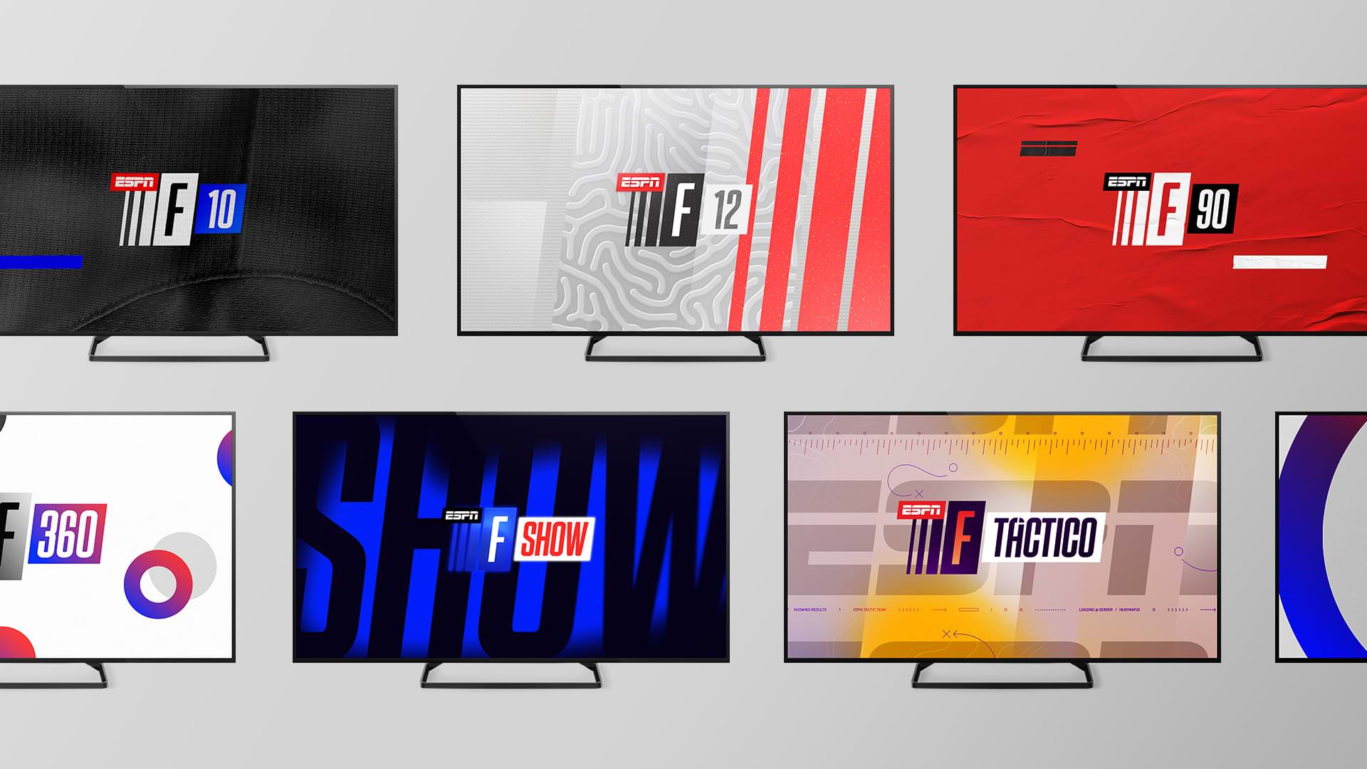 ESPN Shows Package Design.