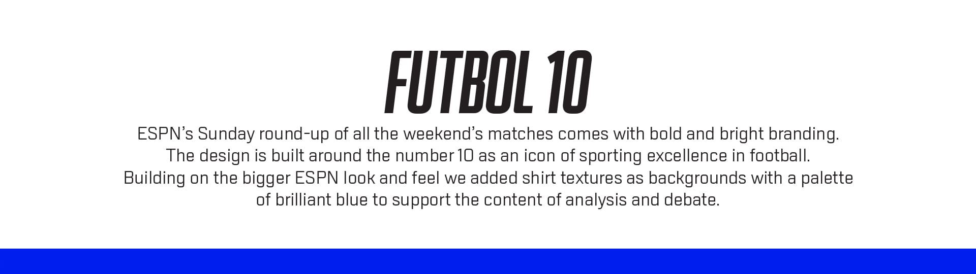 ESPN Shows Package Design.