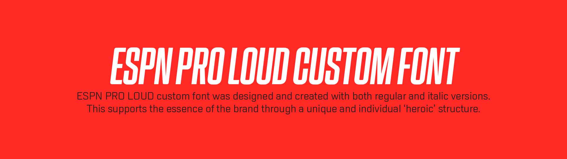 ESPN. Loud Channel Rebrand.