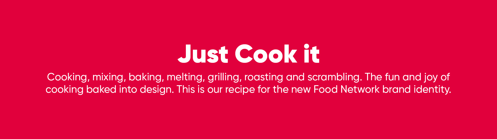 Food Network. A new sensory experience.