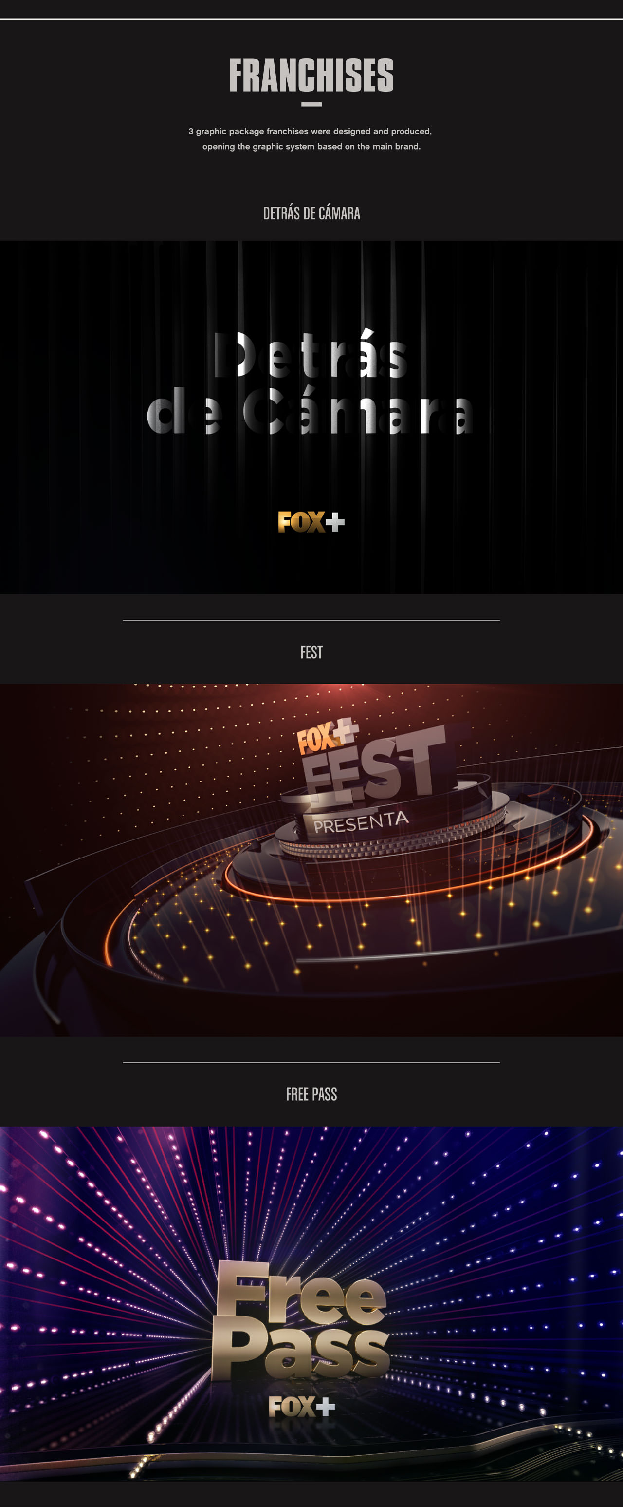 Network package for Fox International Channels Latin America.