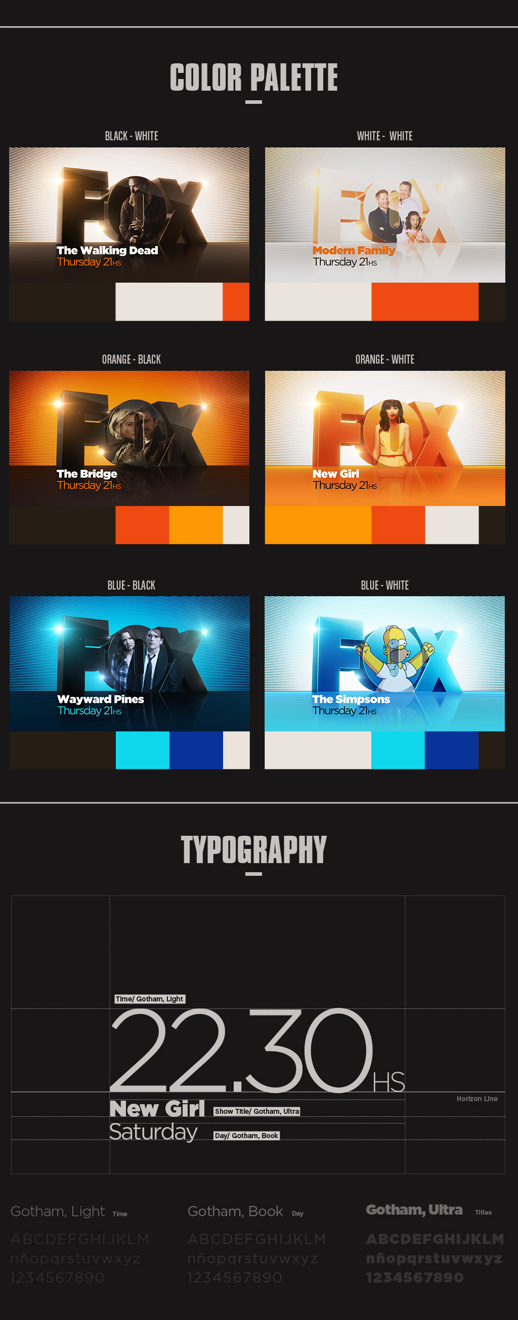 On Air worldwide Branding production for Fox International Channels.