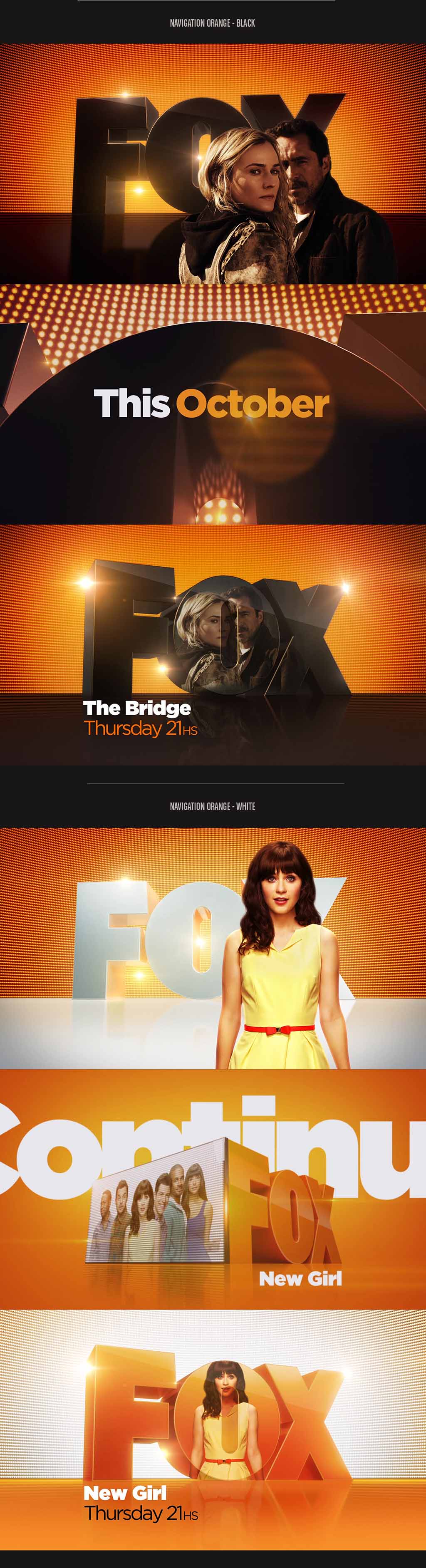 On Air worldwide Branding production for Fox International Channels.