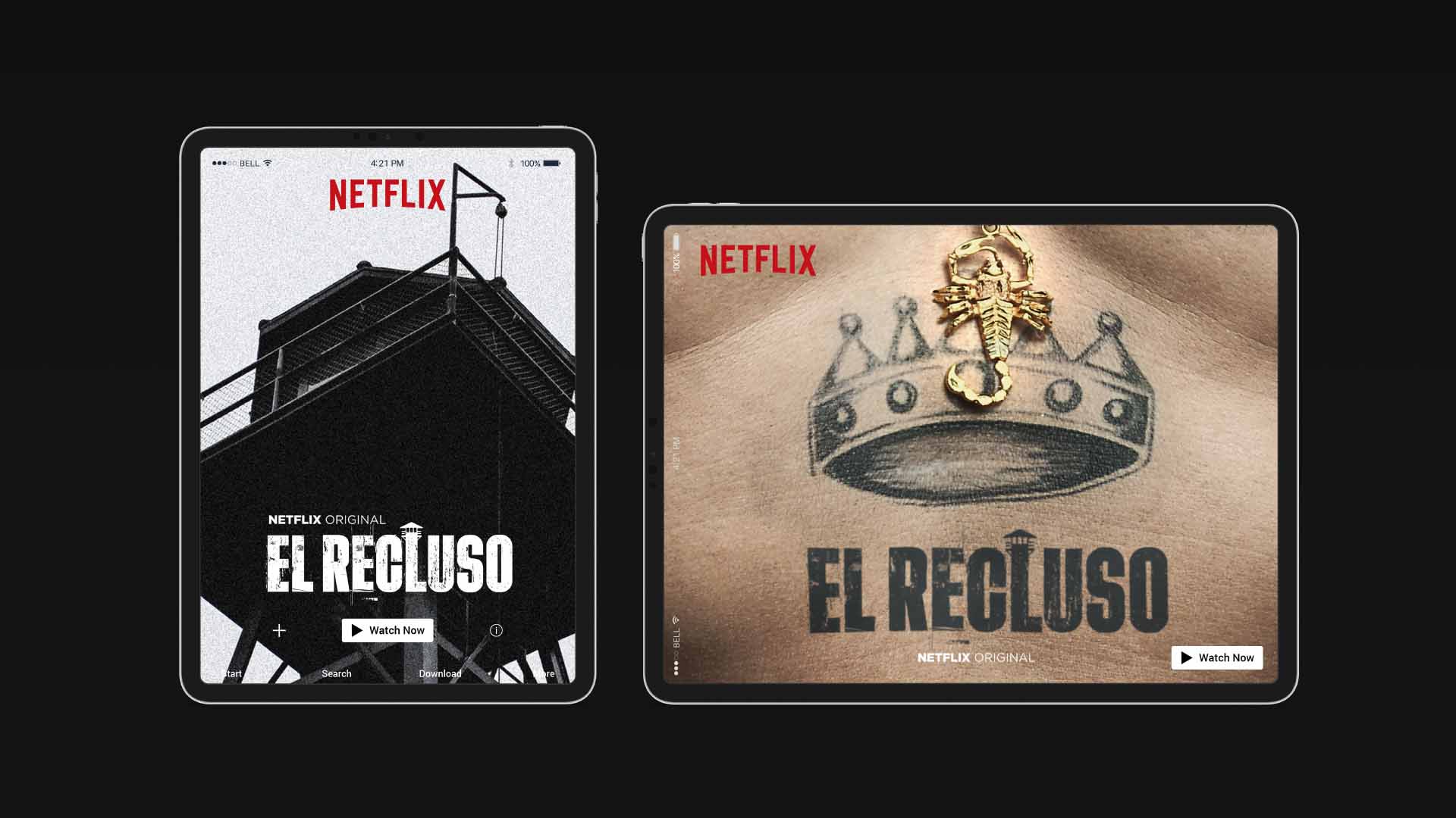 El Recluso. Netflix Key Art.