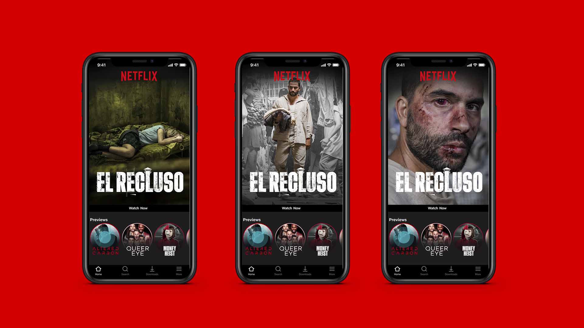 El Recluso. Netflix Key Art.