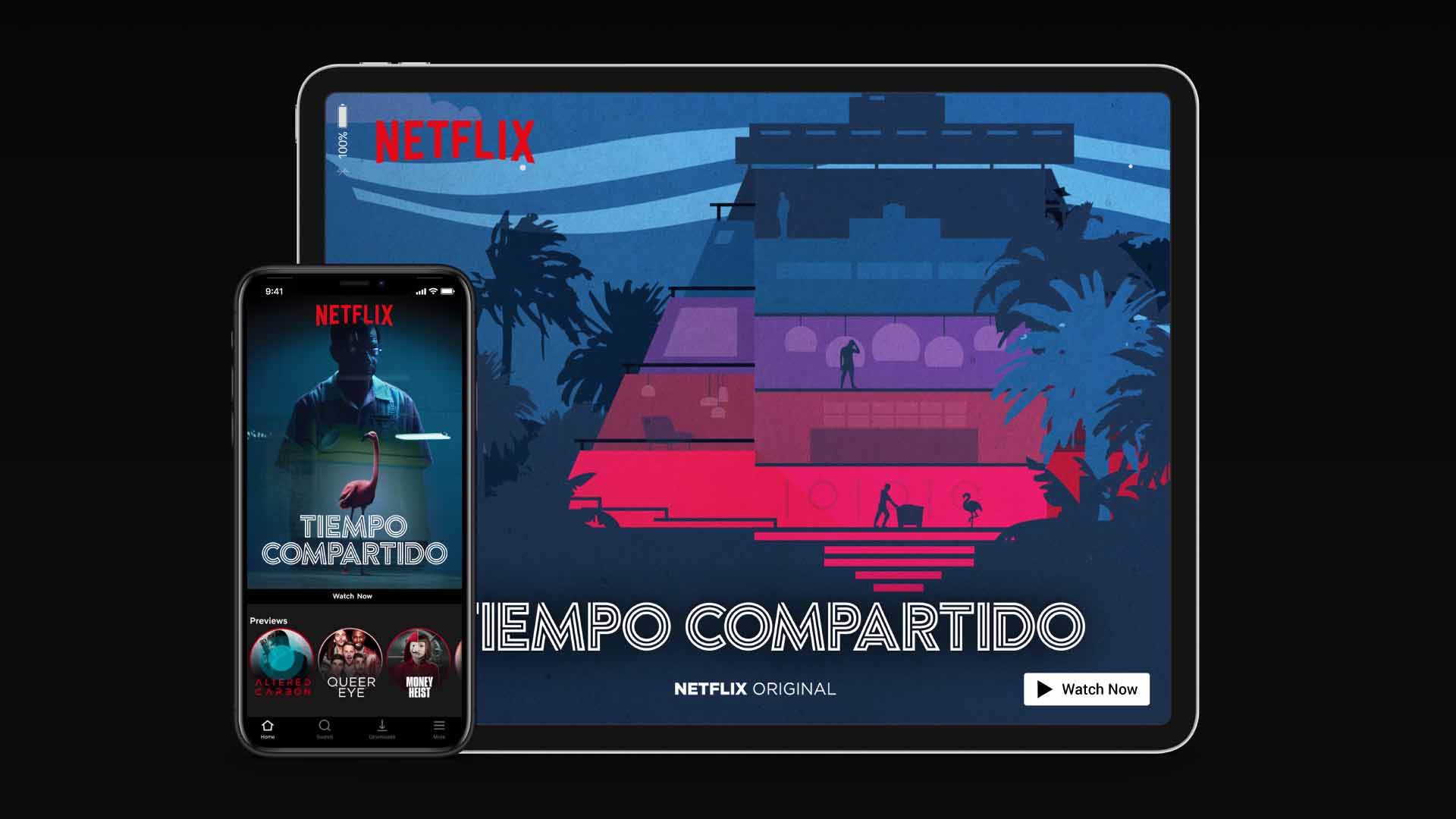 Tiempo Compartido. Netflix Key Art.