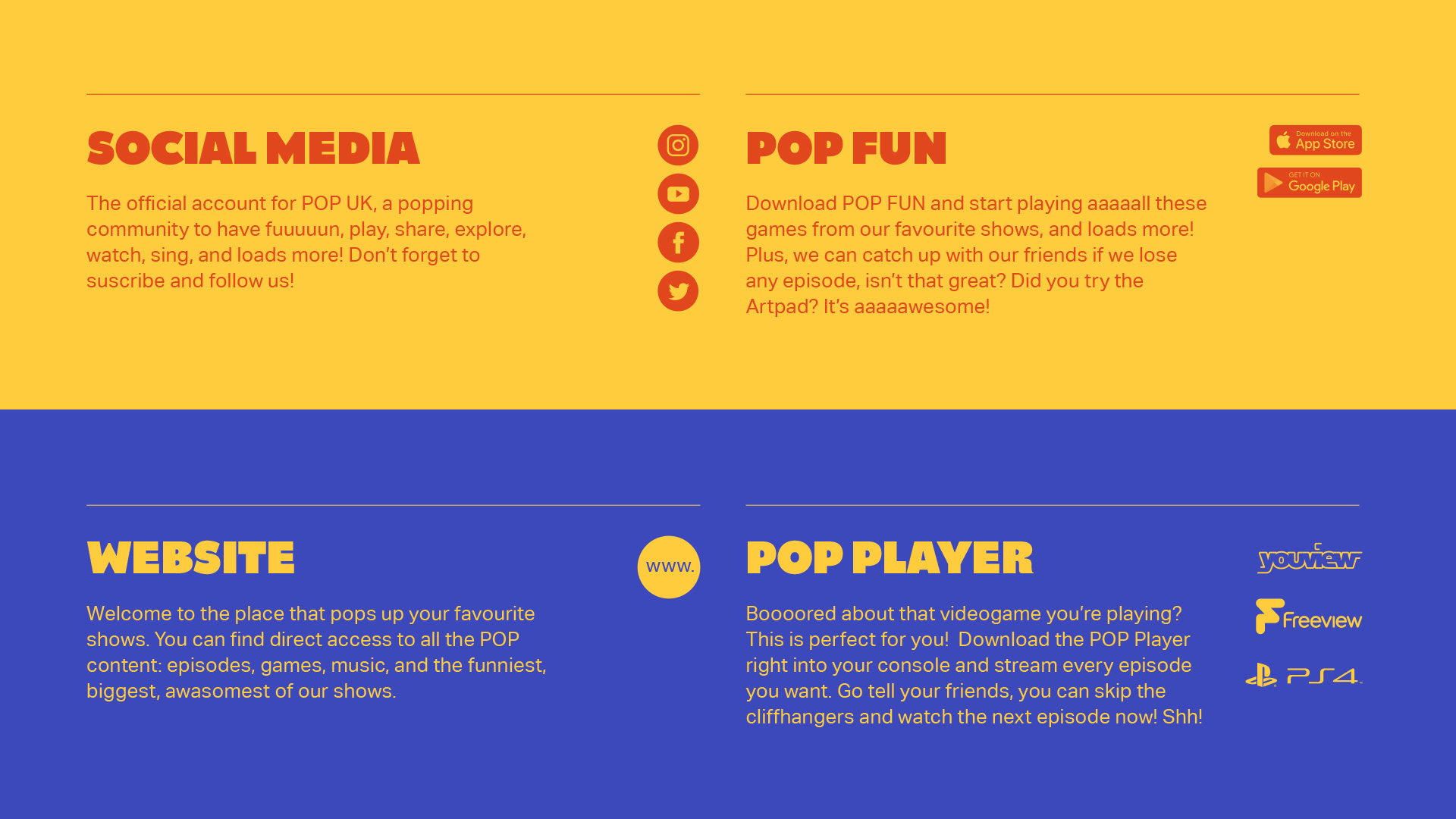 Sony POP. Channel Refresh.