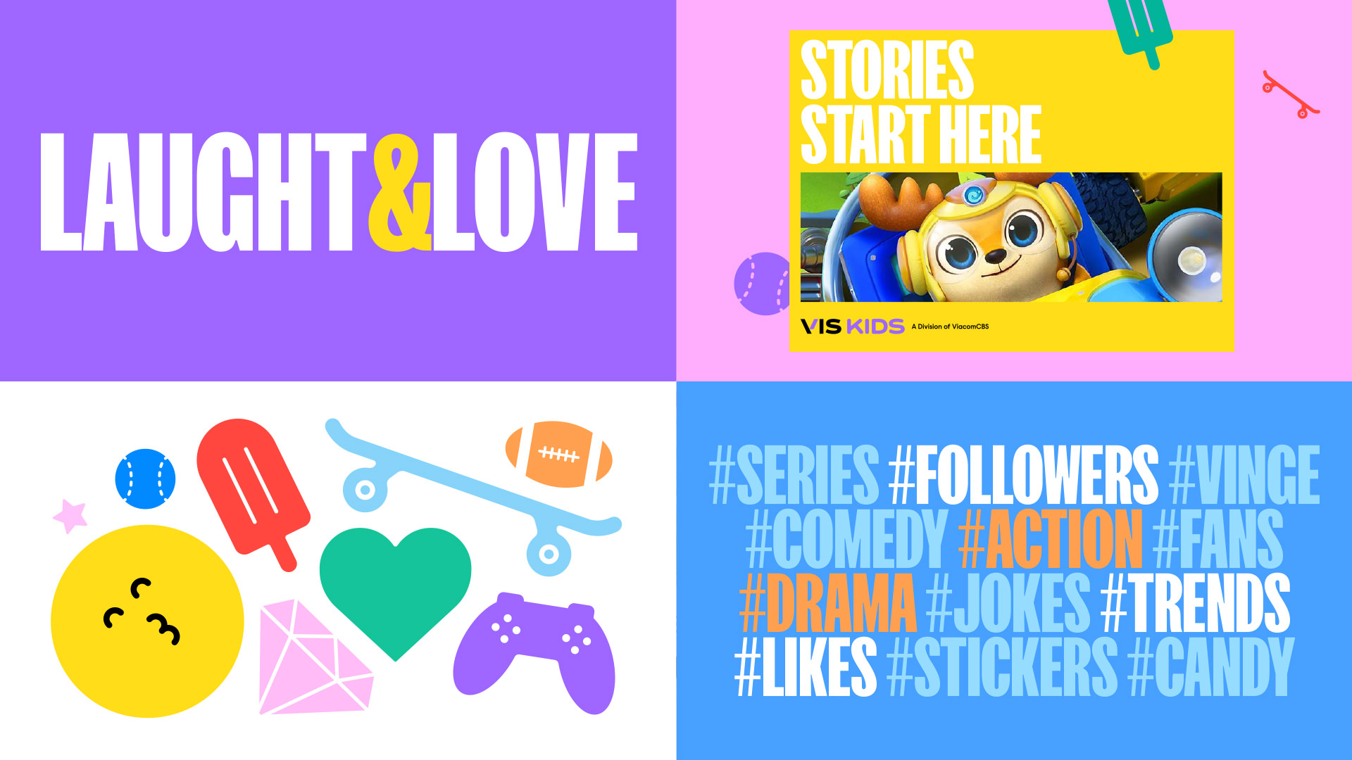 VIS Kids. Viacom International Studios Branding.